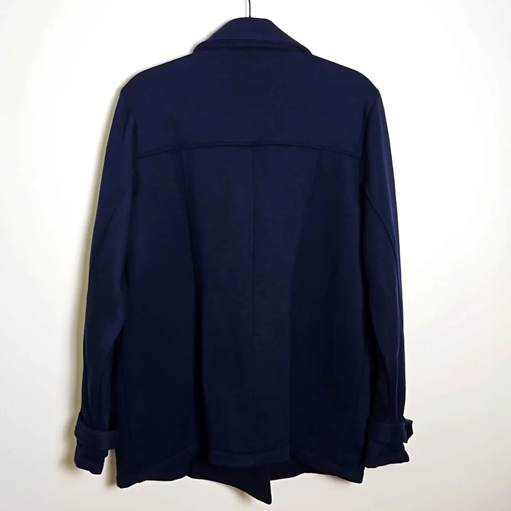 Torrid Fleece Double Breasted Peacoat Jacket Navy Size 1